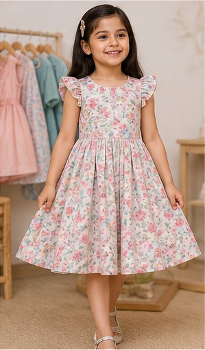 Kids Floral Day Dress